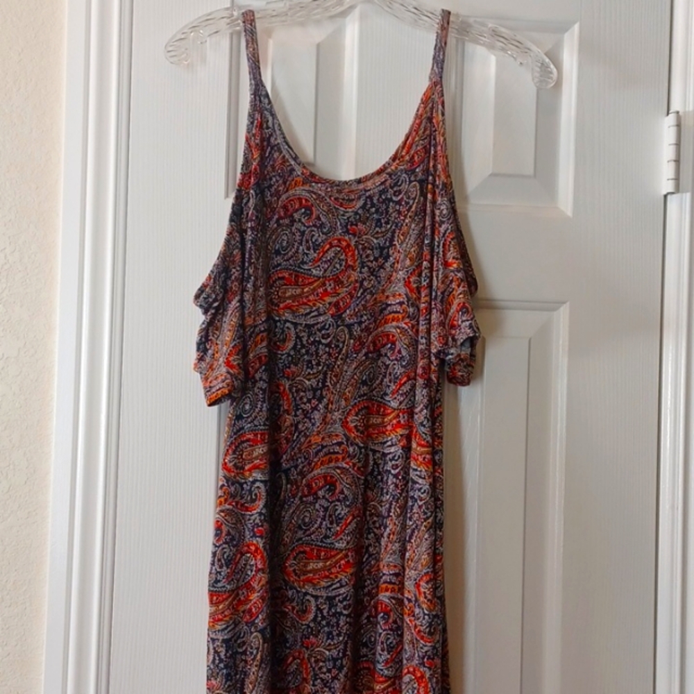 *Maxi Open Shoulder Dress LRG